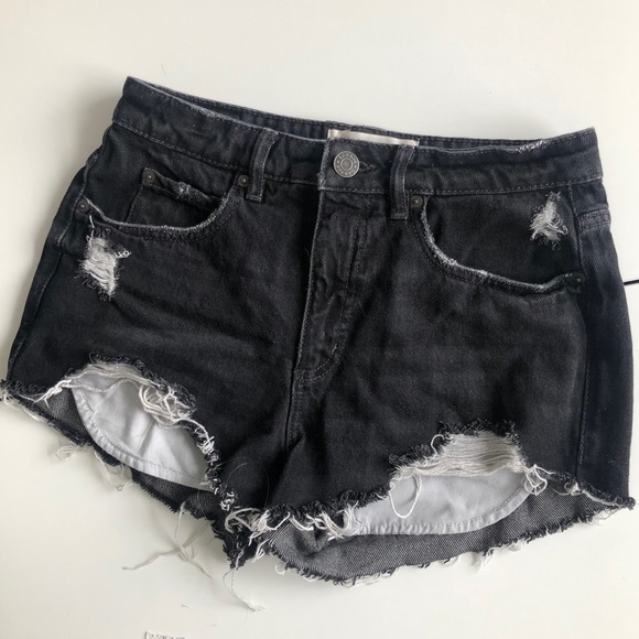 Garage Black Festival Jean Shorts